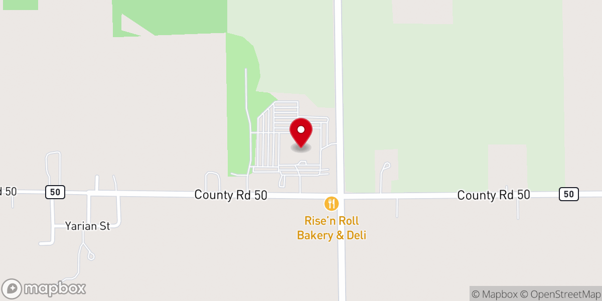 Map showing location of Nappanee Missionary Church