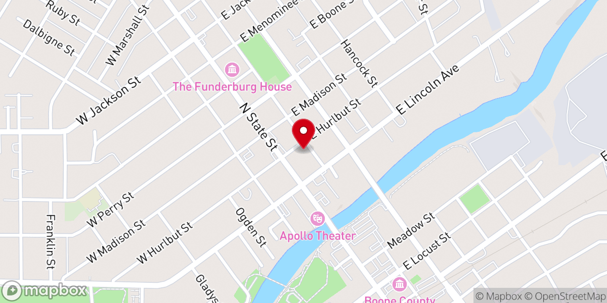 Map showing location of Mission Covenant Church
