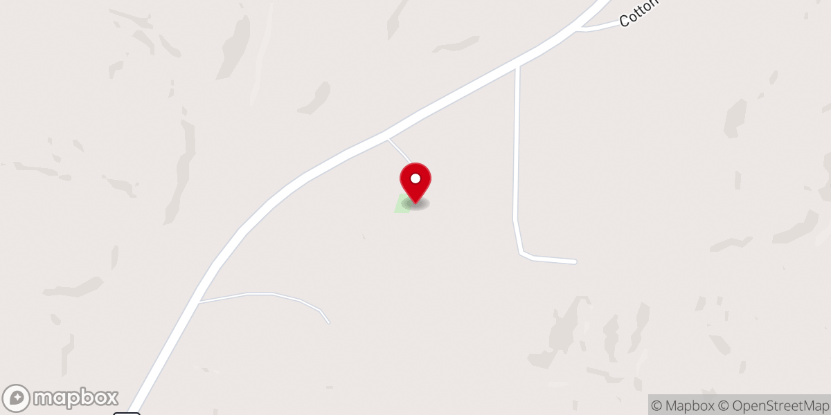 Map showing location of Carter Methodist Church