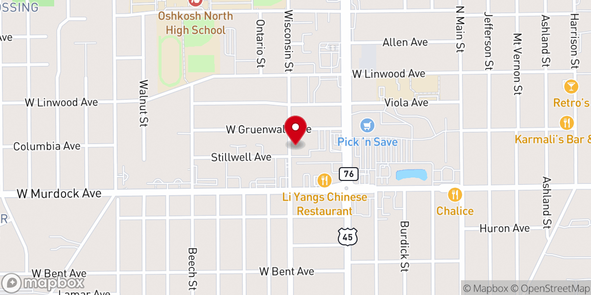 Map showing location of Christ Our Savior Lutheran Church