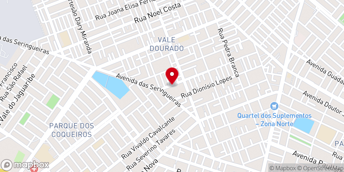 Map showing location of Igreja Batista Familia Zoë Natal