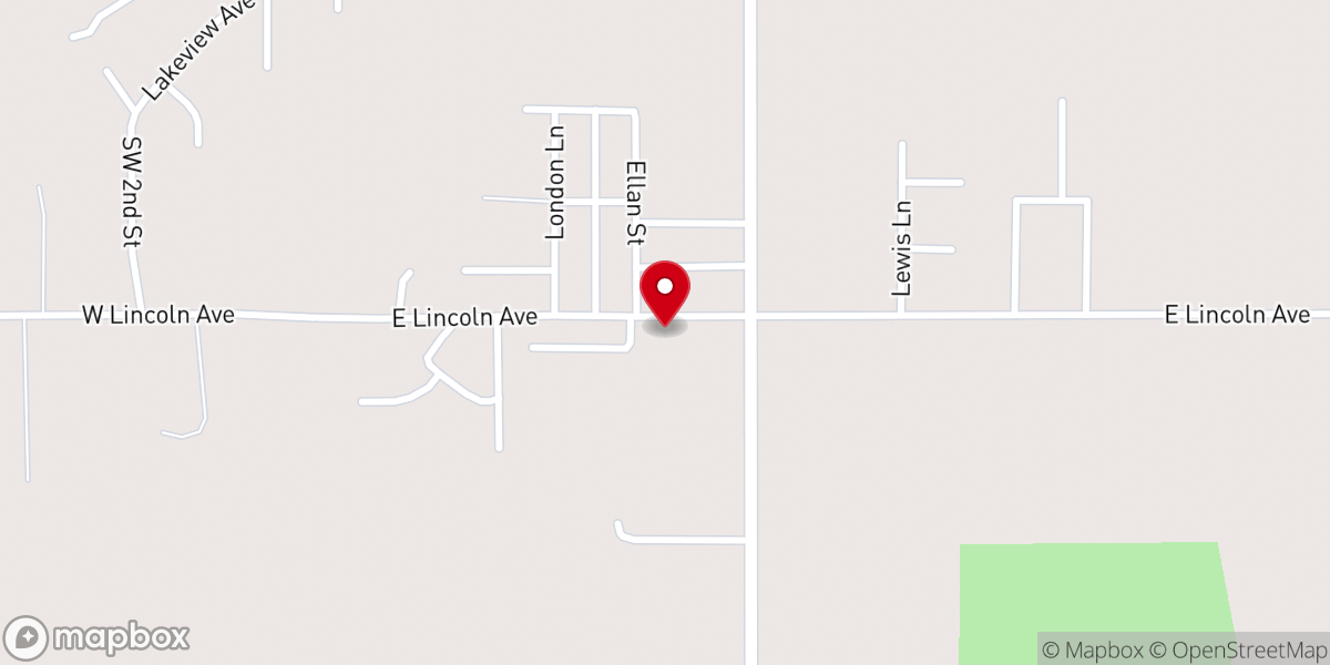 Map showing location of New Beginnings Church