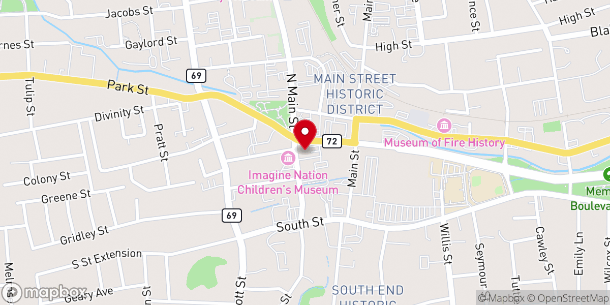 Map showing location of Tower of Hope Christian Ministry