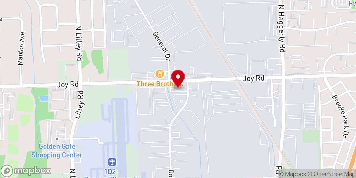 Map showing location of Canton Christian Fellowship