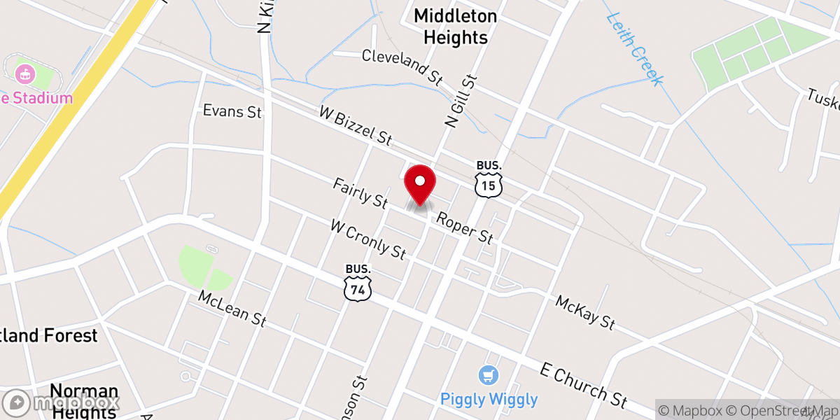 Map showing location of Church Community Services