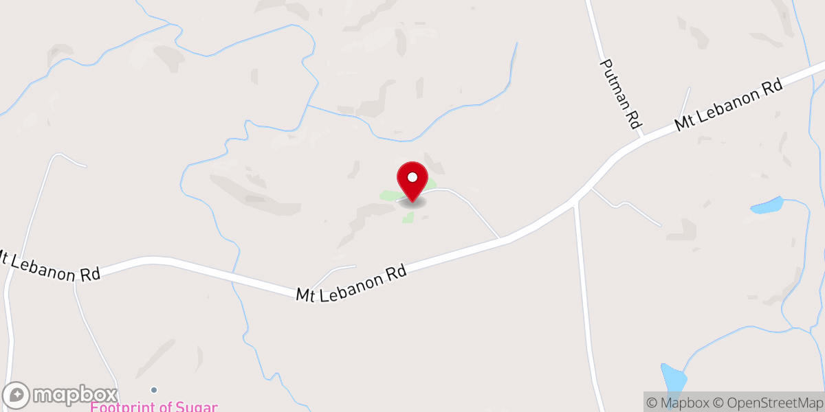 Map showing location of Wyatt's Chapel Church