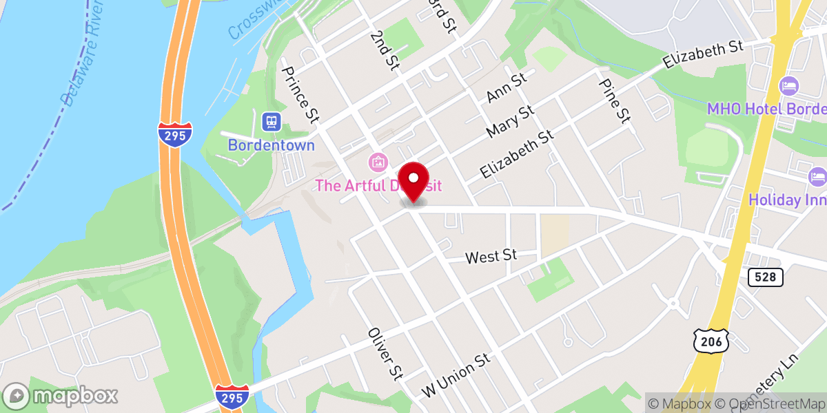 Map showing location of 34th Cranberry Festival - Art & Maker on Farnsworth