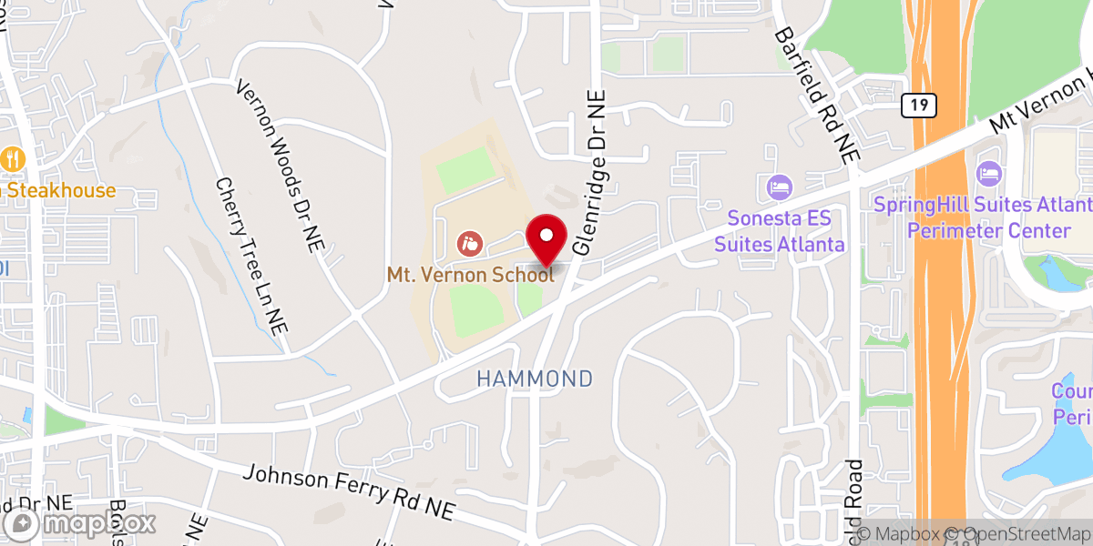 Map showing location of Northside Indpndnt Methodist Church