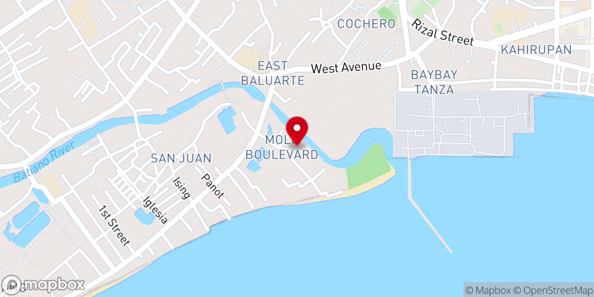Map showing location of Boulevard Baptist Church
