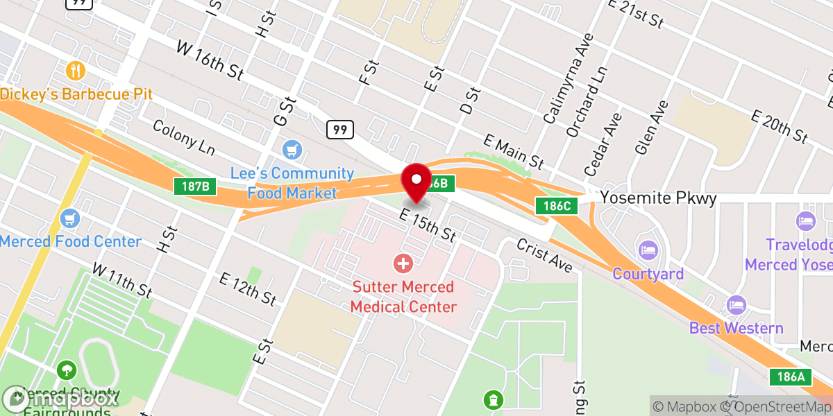 Map showing location of Help Ministry