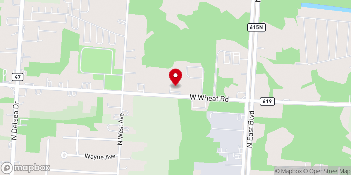 Map showing location of St Anthony's Community Center