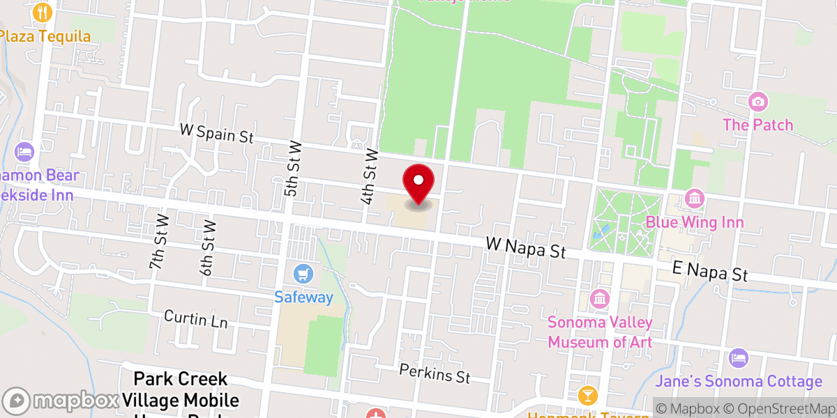 Map showing location of St. Francis Solano School