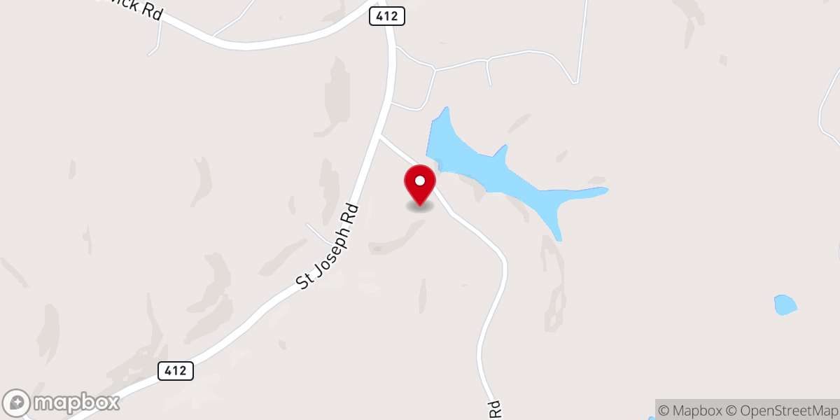 Map showing location of Stewart's Creek Baptist Church