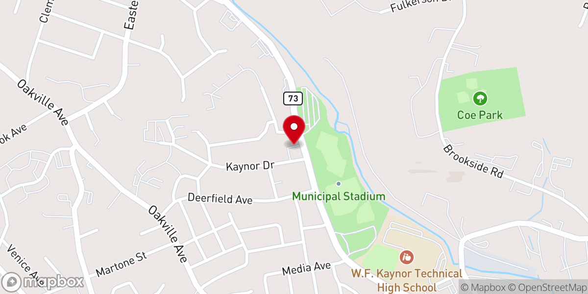 Map showing location of Evangelical Temple Church of God