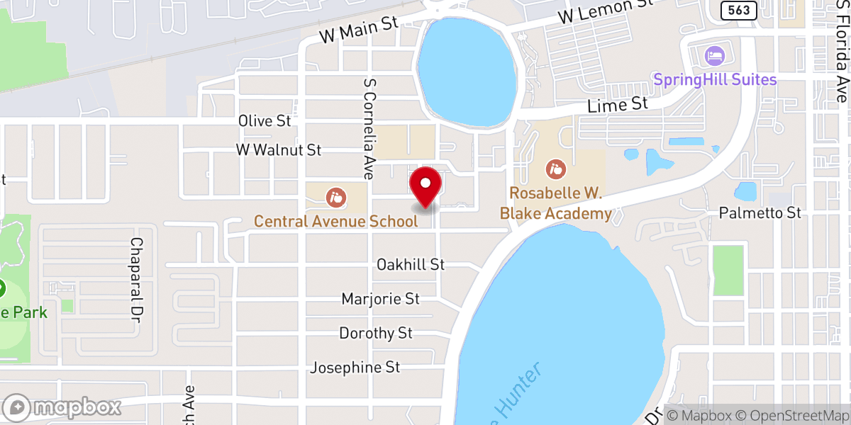 Map showing location of Bethel Gospel Tabernacle