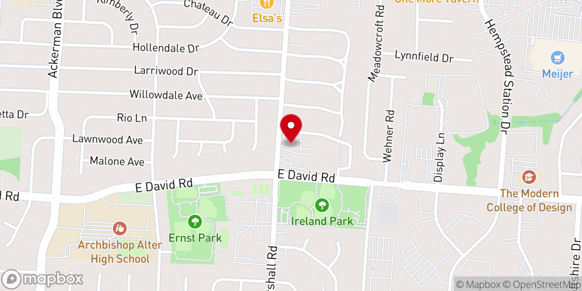 Map showing location of MARSHALL ROAD FIRST CHURCH OF GOD