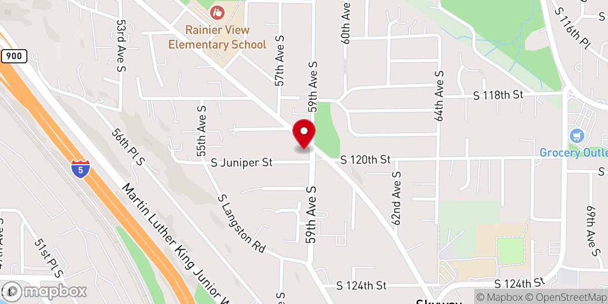 Map showing location of Garden of Gethsemane Church of God in Christ