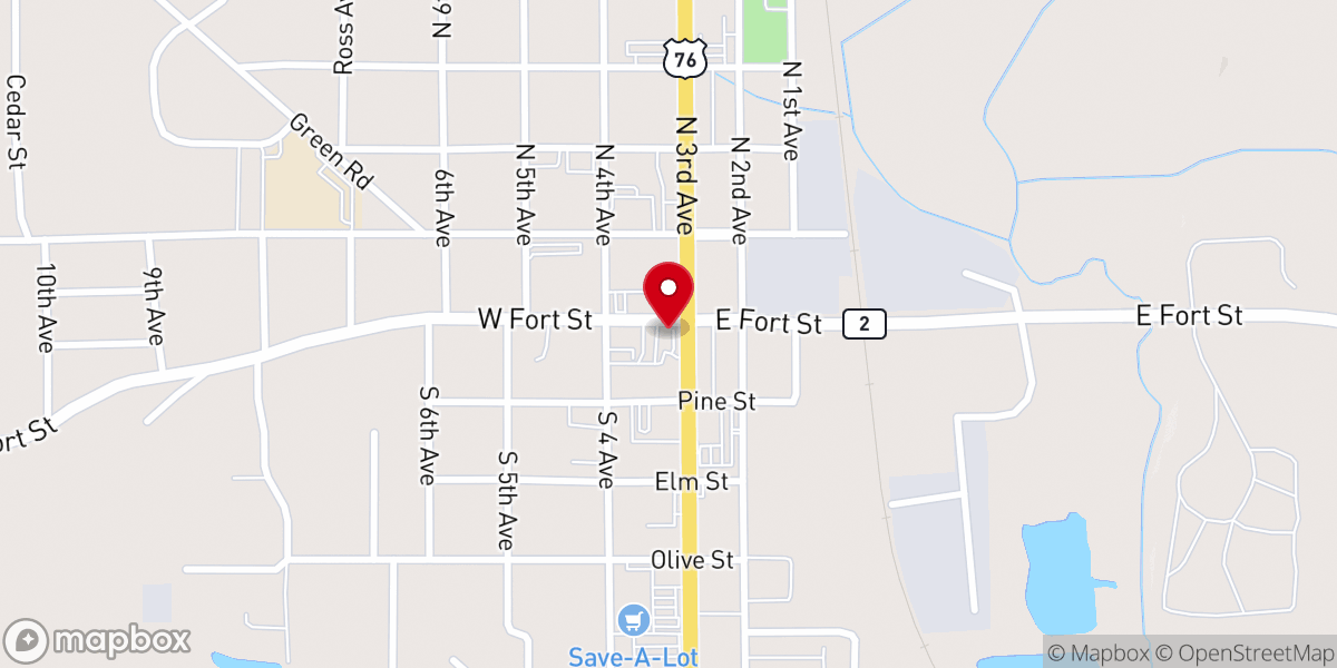 Map showing location of Langston Johnny