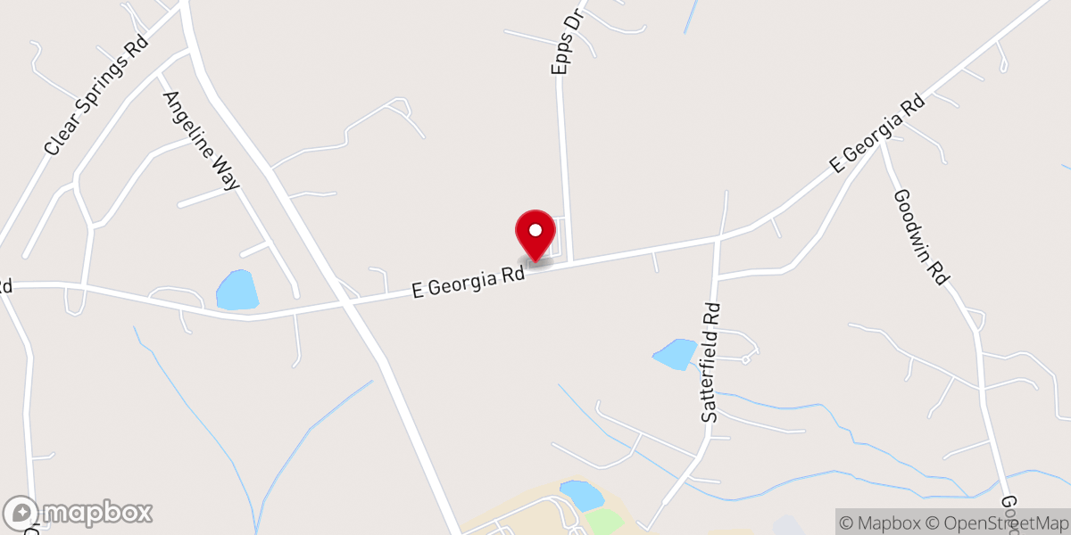 Map showing location of Palmetto Hills Presbyterian
