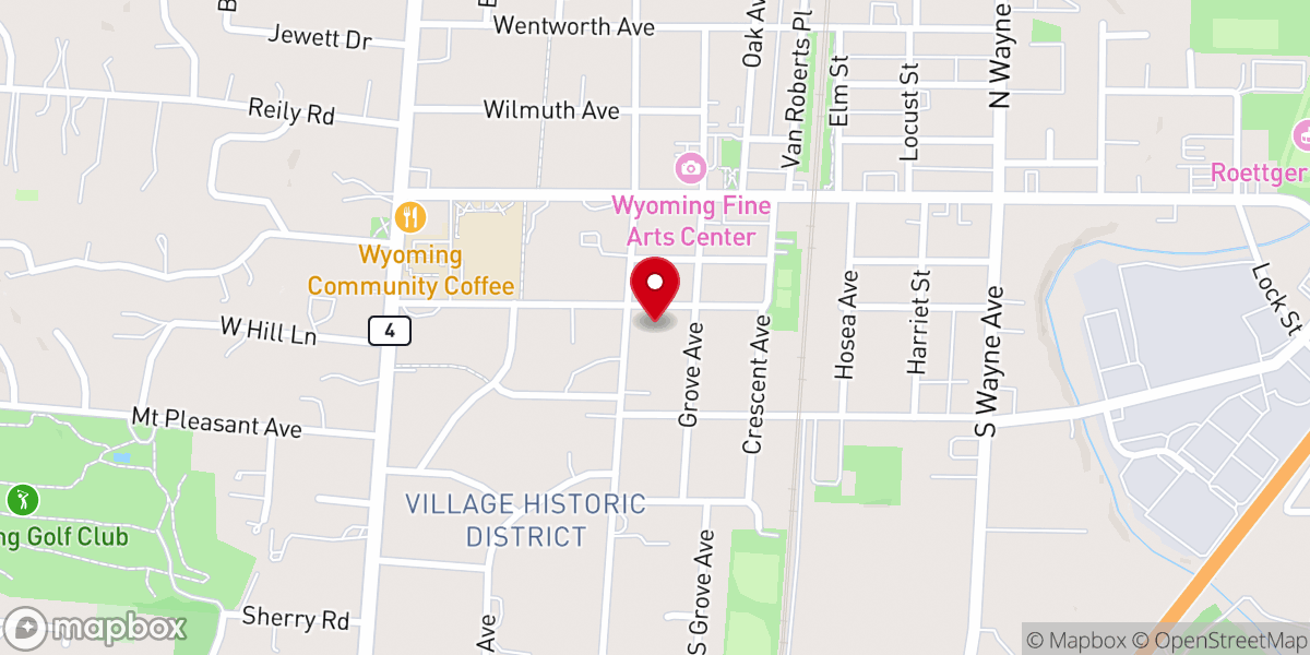 Map showing location of Ascension & Holy Trinity Episcopal Church