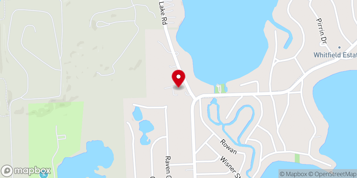 Map showing location of New Beginning Baptist Church