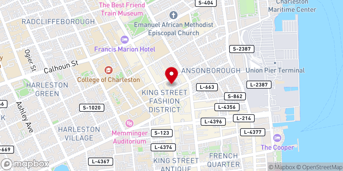 Map showing location of Centenary Church