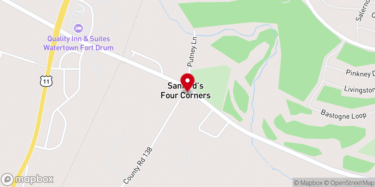 Map showing location of Calcium Community Church