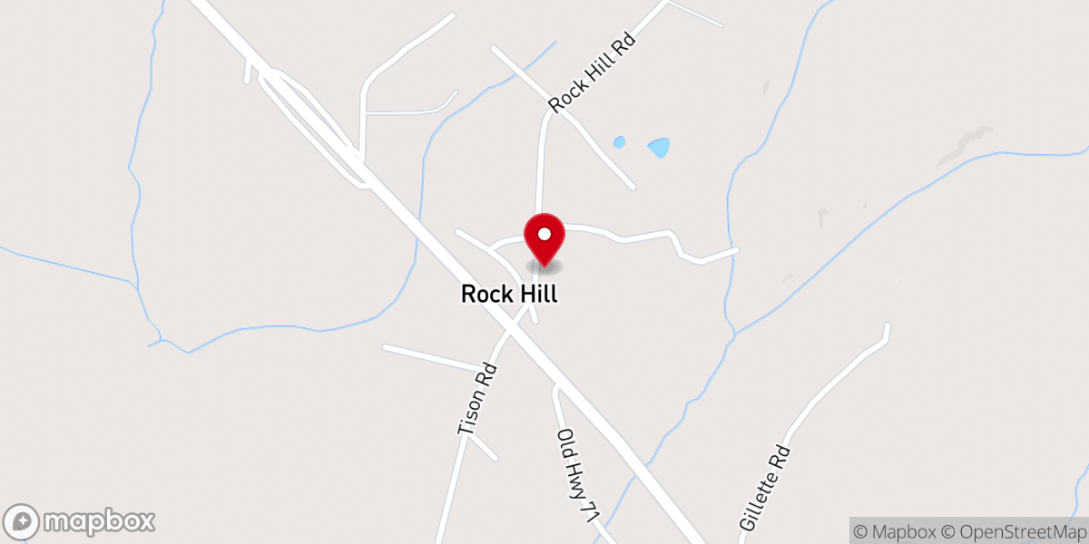 Map showing location of Bethany Baptist Church