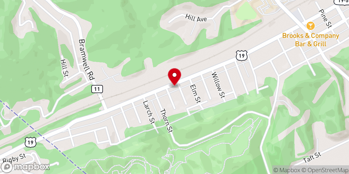 Map showing location of Gospel Mission