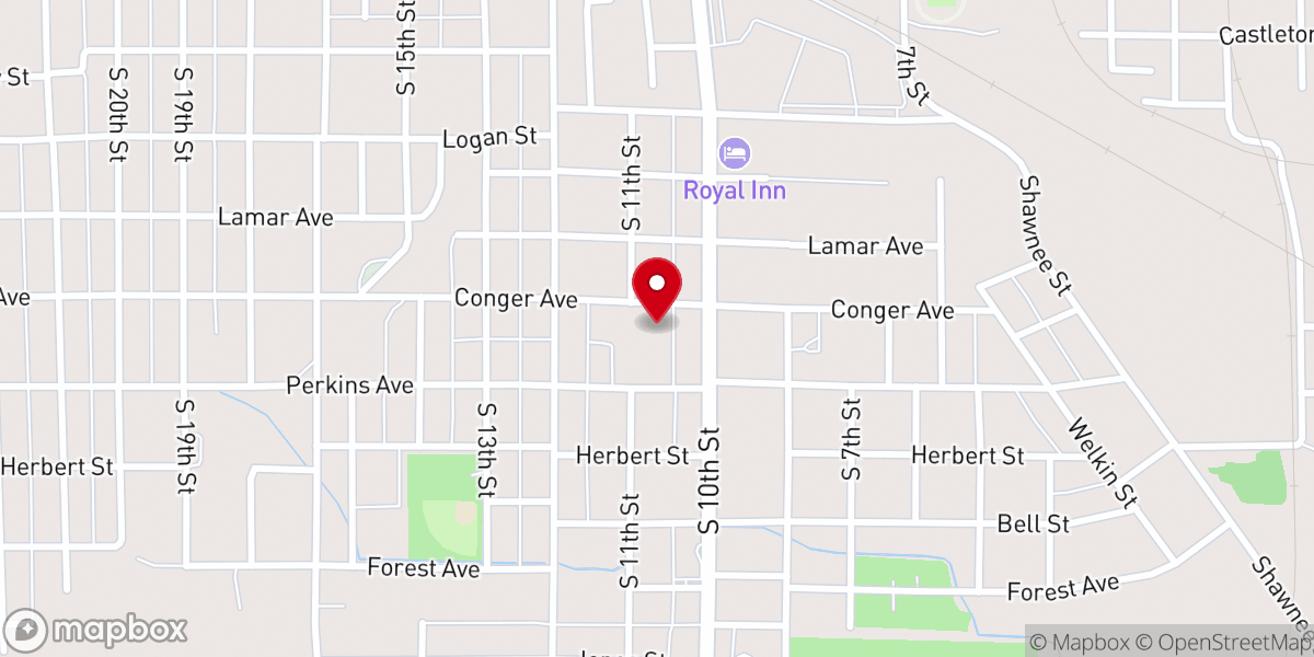 Map showing location of Shiloh M Baptist Church