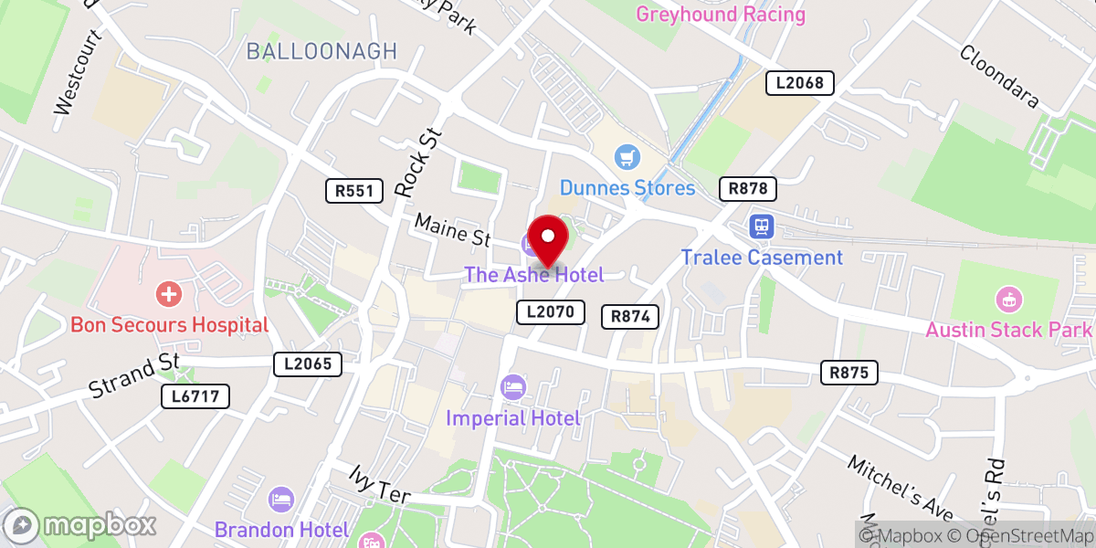 Map showing location of Bailys Solicitors