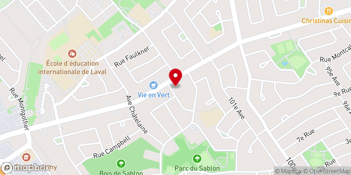 Map showing location of Congregation Shaar Shalom