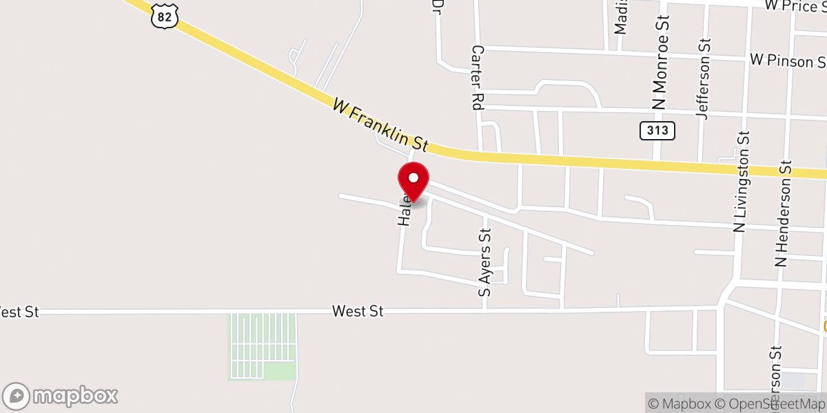 Map showing location of New Life House of Praise, Inc