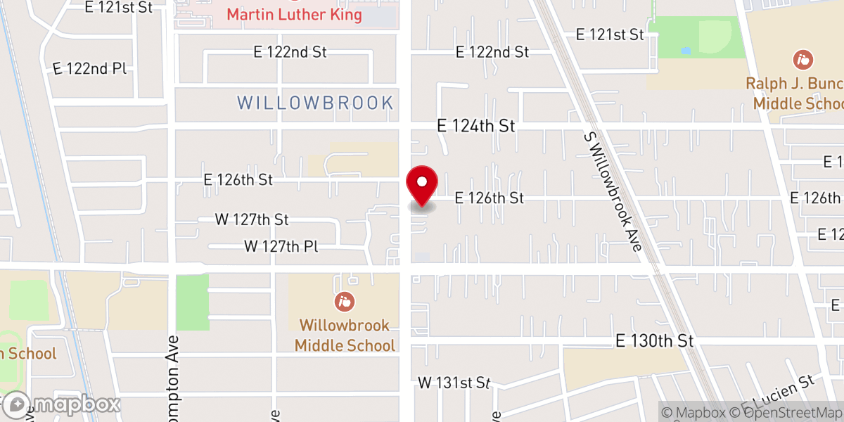 Map showing location of Progressive Community Missionary Baptist Church