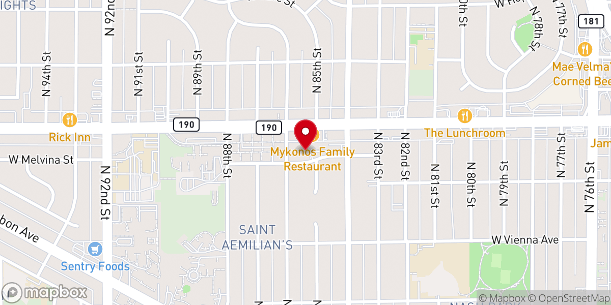 Map showing location of St. Matthew Evangelical Lutheran Church