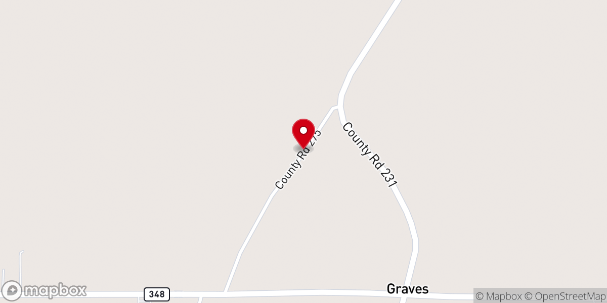 Map showing location of Blue Springs Safari
