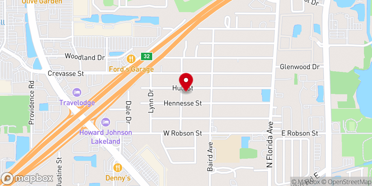 Map showing location of North Florida Heights Church