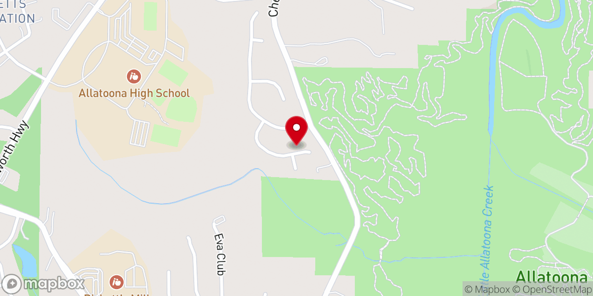 Map showing location of The House at LakePointe