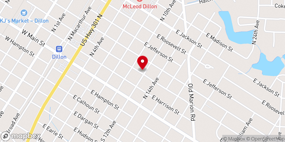 Map showing location of Saint Barnabas Episcopal Church