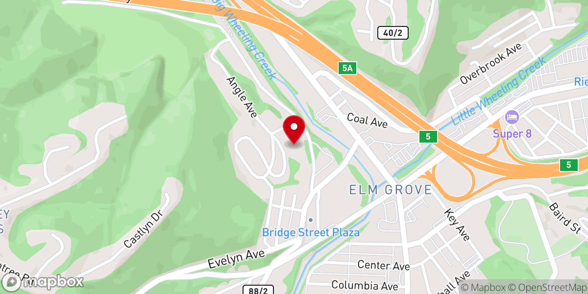 Map showing location of Lava Avenue Baptist Church