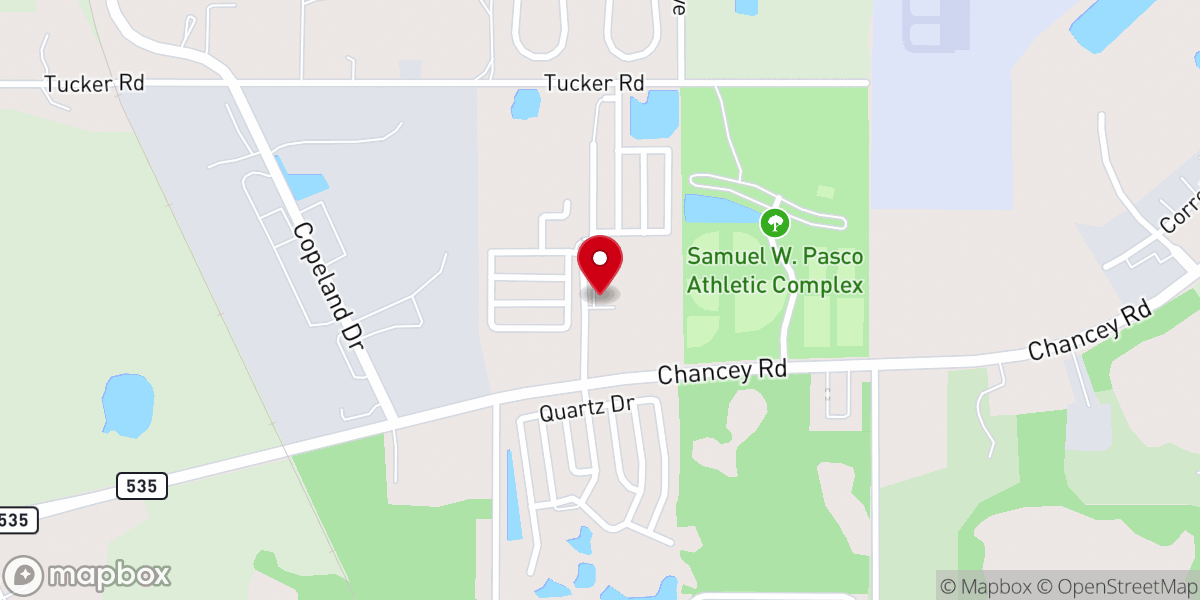 Map showing location of Agape Baptist Church