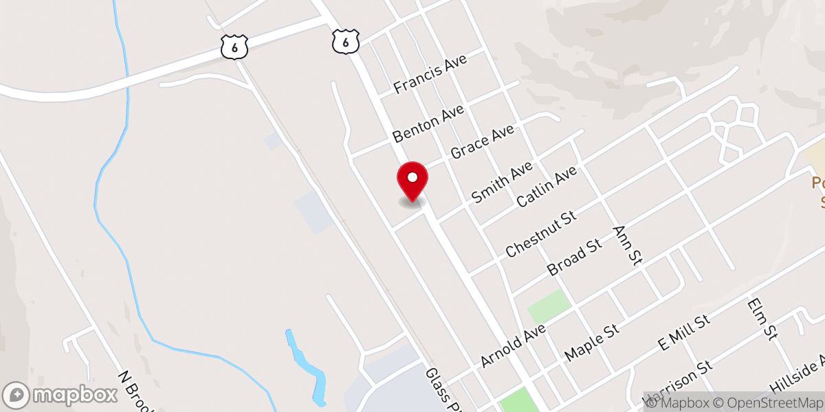 Map showing location of Port Allegheny United Methodist Church