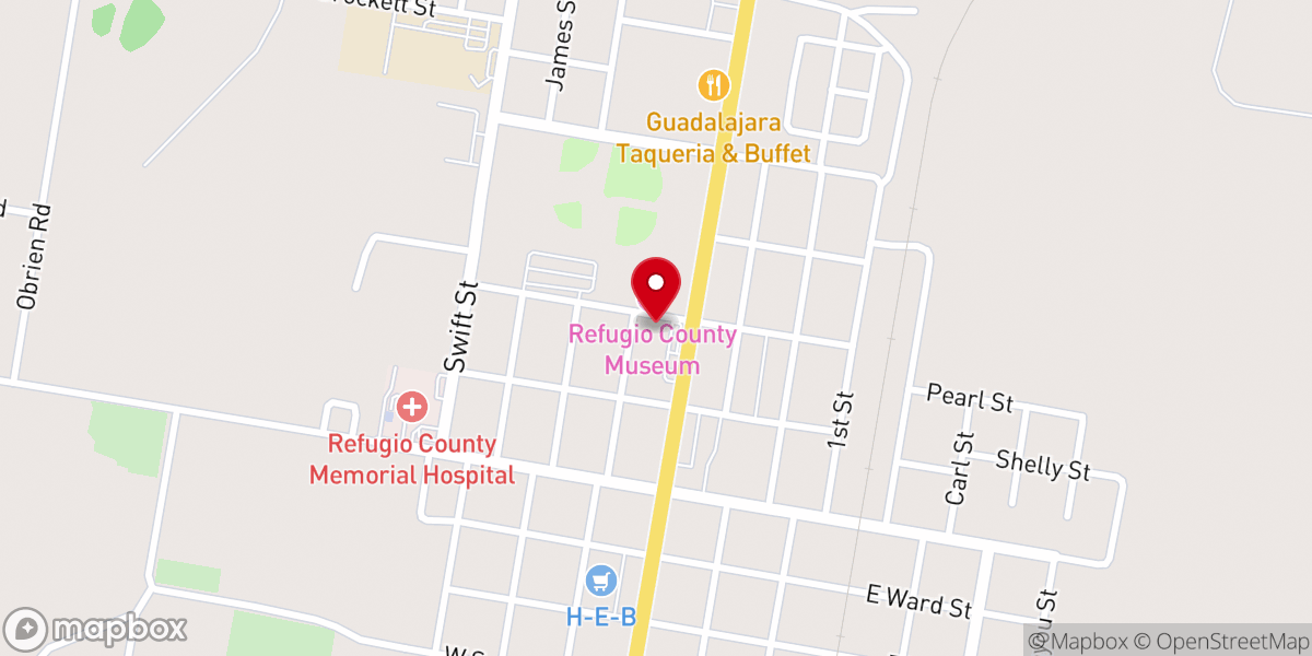 Map showing location of Church of Christ