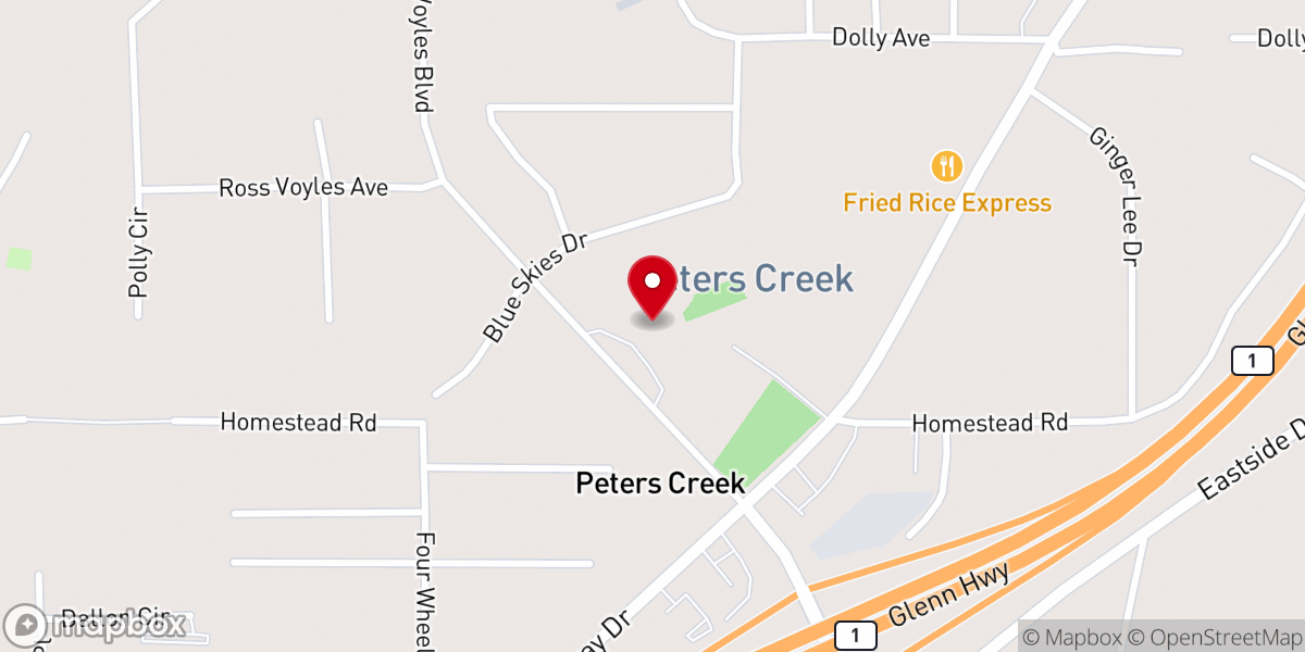Map showing location of River of Life Lutheran Church