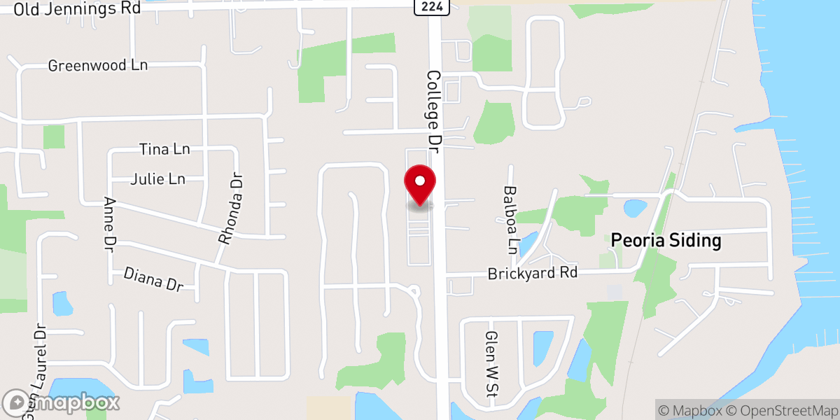 Map showing location of Love Alive Church
