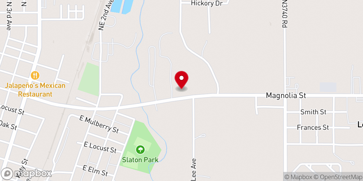 Map showing location of Victory Tabernacle