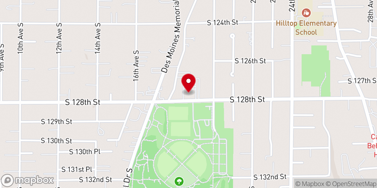 Map showing location of Boulevard Park Church
