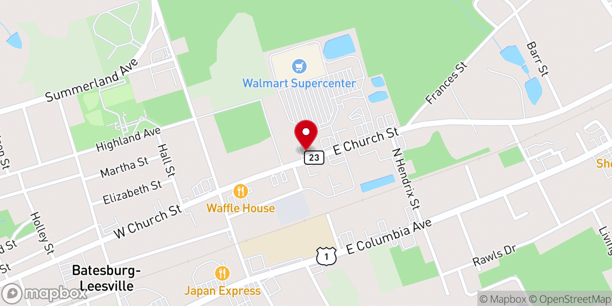 Map showing location of Verizon