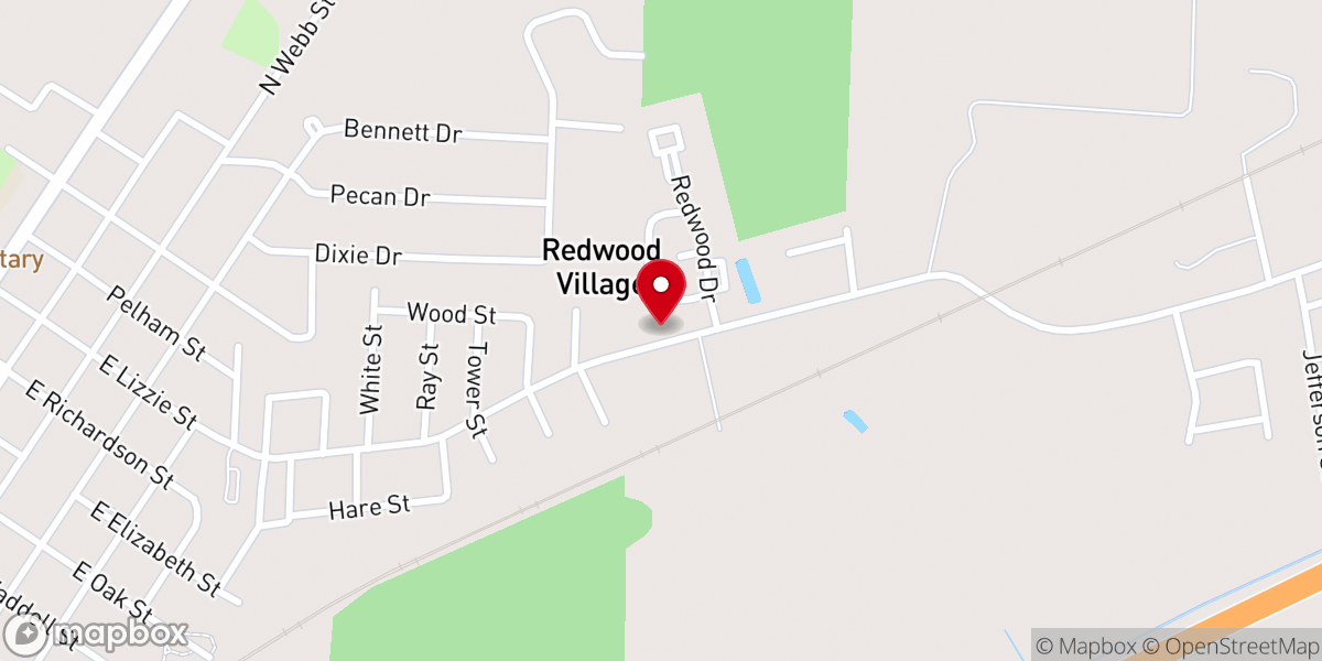 Map showing location of Selma Emmanuel Holiness Church