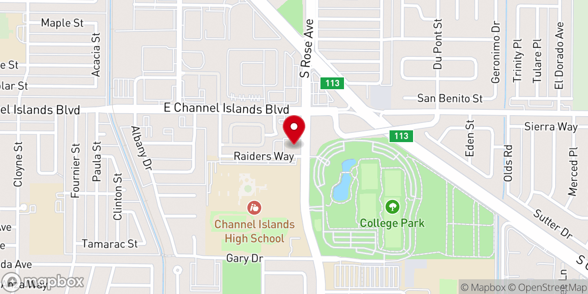 Map showing location of New Progressive Missionary Baptist Church